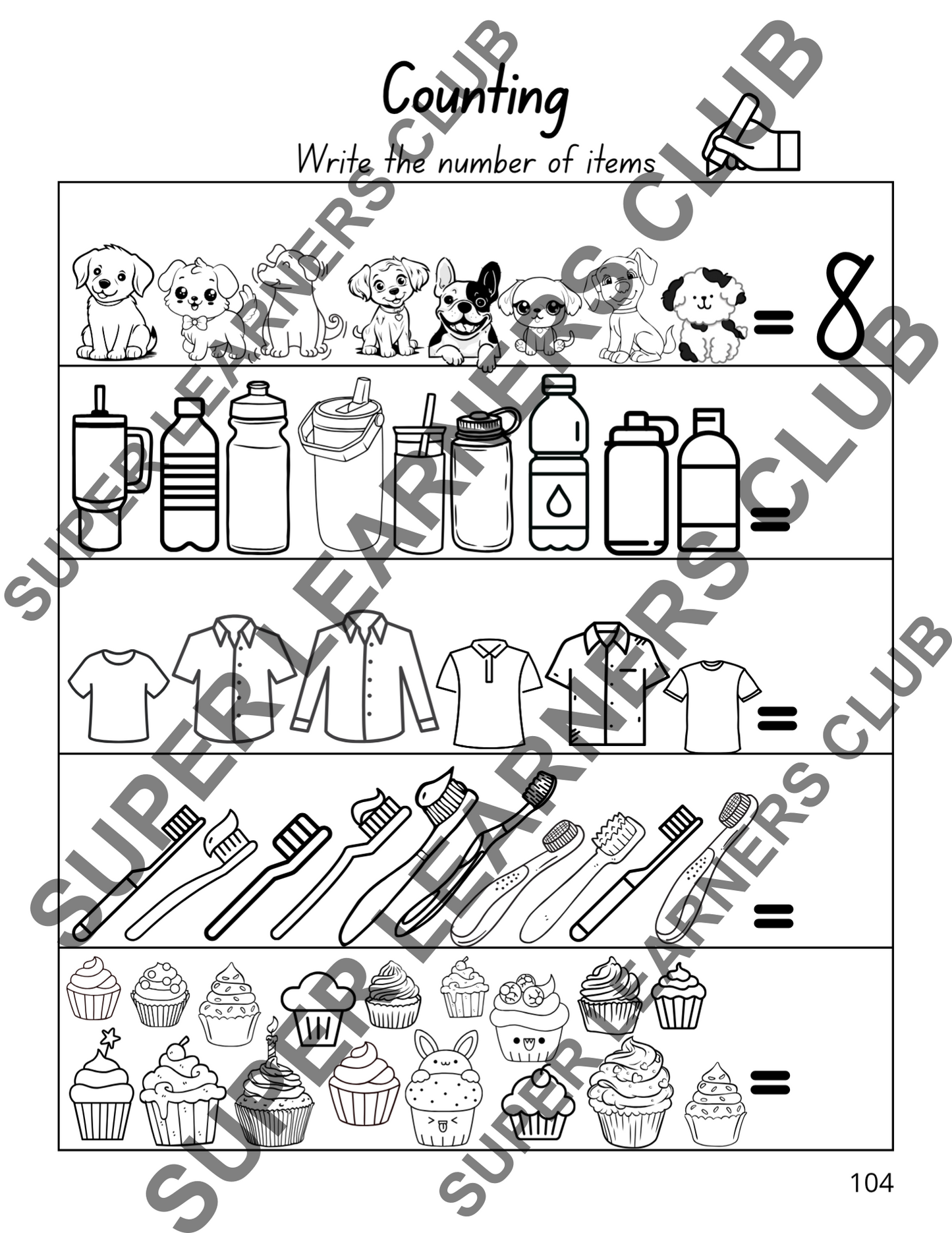 123 Learning Workbook| Numbers 1–1000