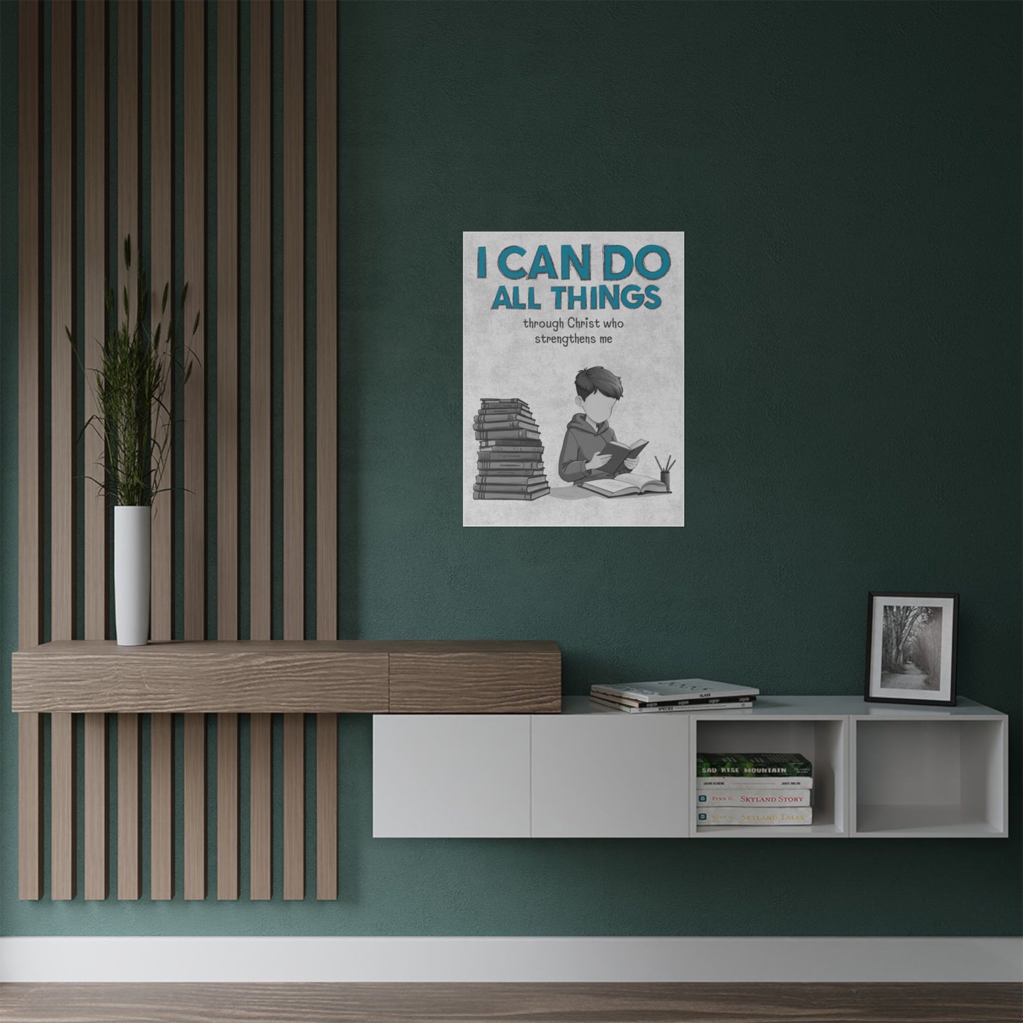 I Can Do All Things — Girls’ Christian Study Poster (Philippians 4:13) | Printable Wall Art for Boys
