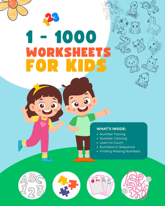 1 - 1000 Worksheet
