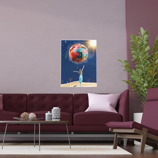 Let My Light So Shine – Christian Kids Poster (Matthew 5:16) | Printable Wall Art for Girls