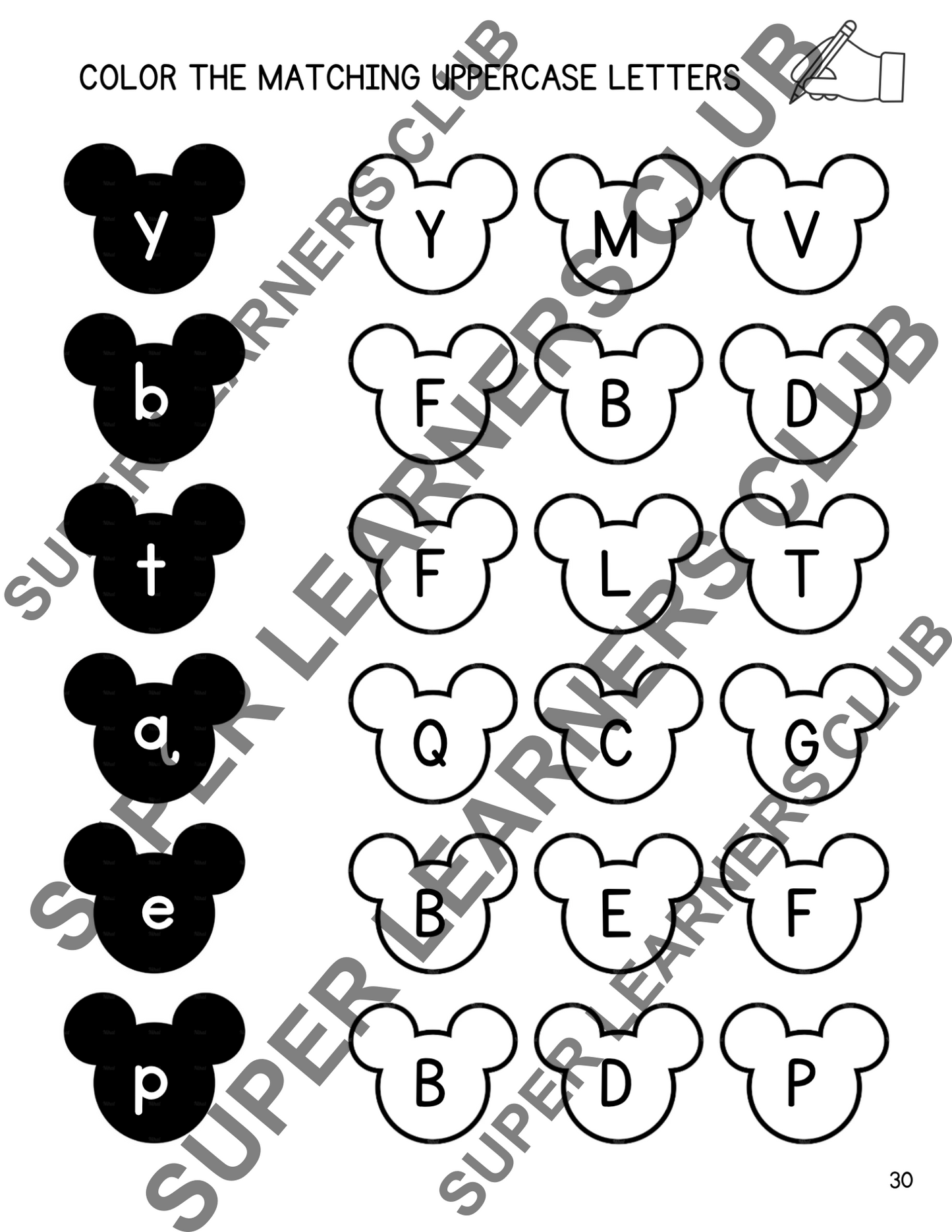 ABC Learning Workbook| Uppercase + Lowercase Letters