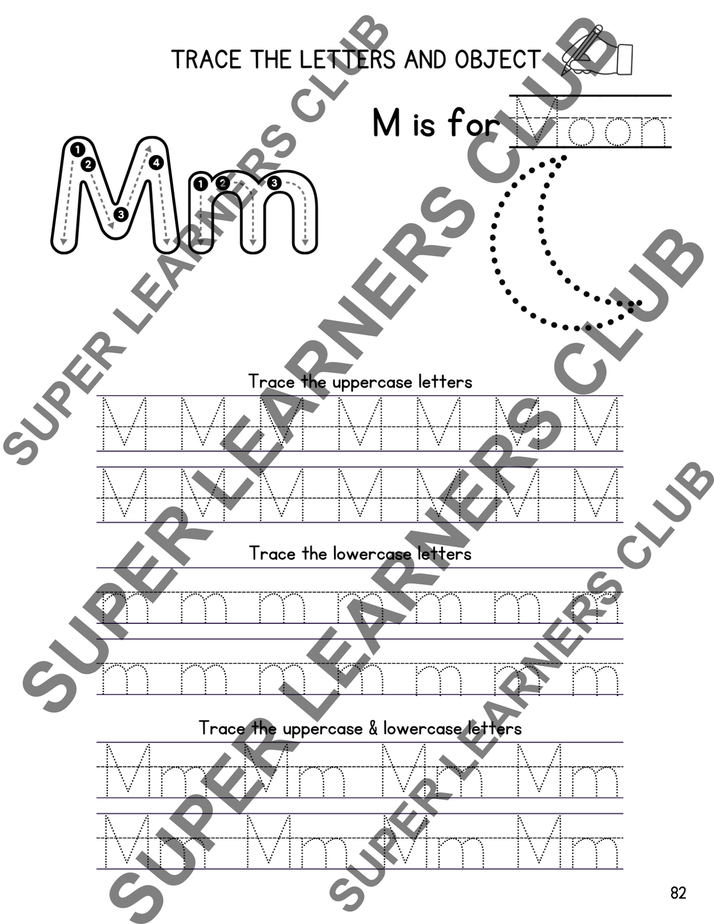 ABC Learning Workbook| Uppercase + Lowercase Letters