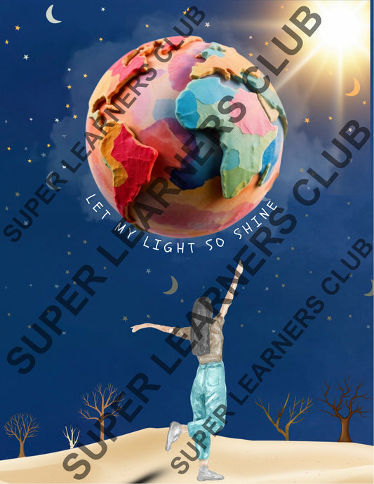 Let My Light So Shine – Christian Kids Poster (Matthew 5:16) | Printable Wall Art for Girls
